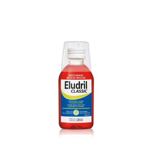 ELUDRIL burnos skalavimo skystis CLASSIC, nuo 6 m., 200ml