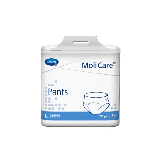 Product image of MOLICARE PANTS sauskelnės-kelnaitės , 6 lašai, L, 20 vnt.