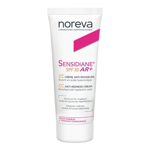 NOREVA veido raudonį mažinantis toninis CC kremas SENSIDIANE AR+ SPF30