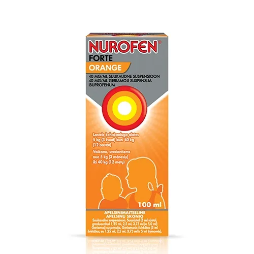 Nurofen Forte Orange 40mg/ml geriamoji suspensija100ml