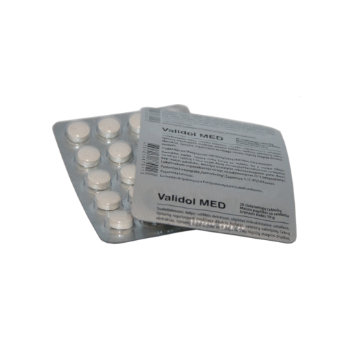 Validol Structure Validol MED, tabletės N20