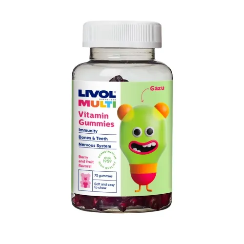 LIVOL MULTI vitaminai guminukai, 75 gum. -  