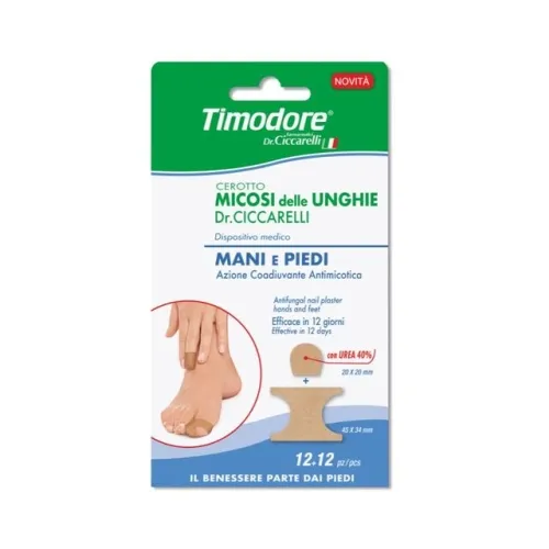 Product image of TIMODORE pleistrai nagų grybeliui, 24 vnt, (12 diskelių + 12 pleistrų)