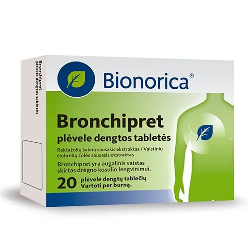 Bronchipret 60mg/160mg plėvele dengtos tabletės N20