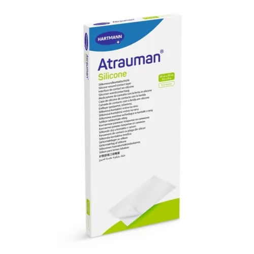 ATRAUMAN Silicone tinklelinis tvarstis, 10 x 20cm, 5 vnt. -  1