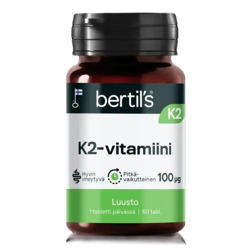 BERTIL's Vitaminas K2, tabletės N60 -  1