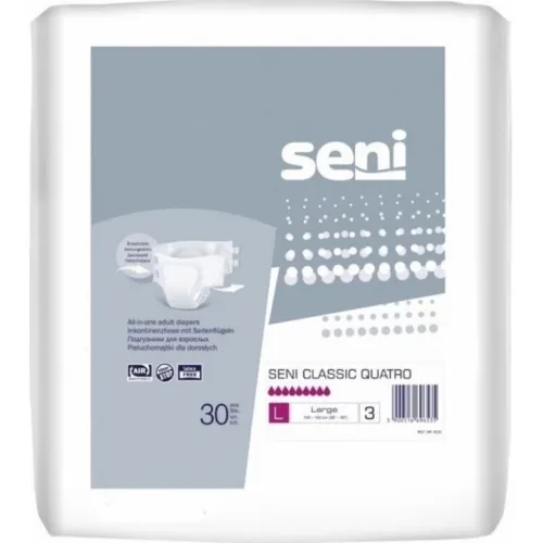 Product image of SENI CLASSIC QUATRO sauskelnės, L dydis, 30 vnt.