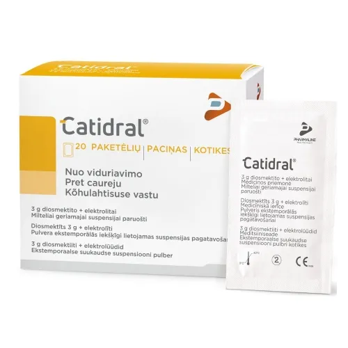 CATIDRAL, milteliai nuo viduriavimo, 20 vnt.