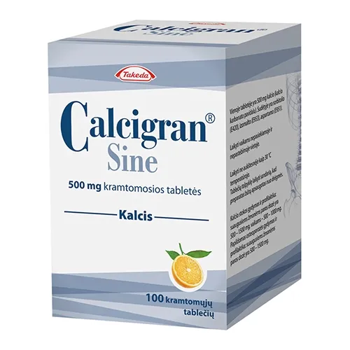 Product image of Calcigran Sine 500mg orange kramt.tab. N100