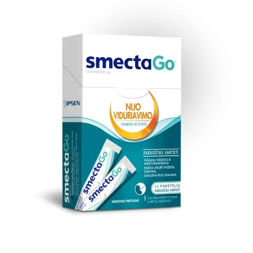 SMECTAGO, paruošta vartoti suspensija, 12 paketėlių