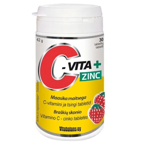 VITABALANS C-VITA + ZINC, 30 tablečių -  