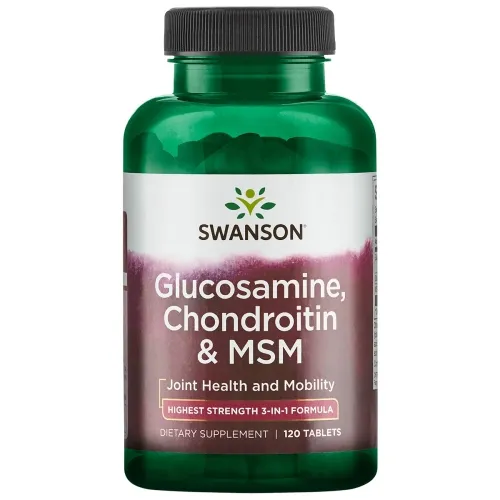 Product image of SWANSON Gliukozaminas, Chondroitinas ir MSM tabletės N120