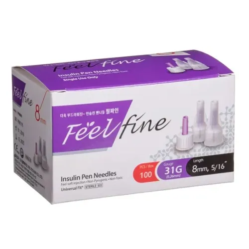 Product image of FEELFINE insulino adatos PEN, 8mm, 31G, N100