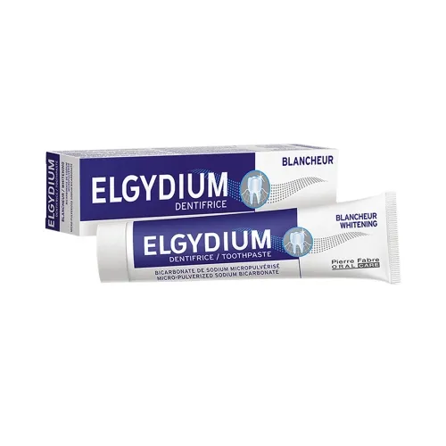 ELGYDIUM dantų pasta balinamoji WHITENING, mėtų skonio, 75ml