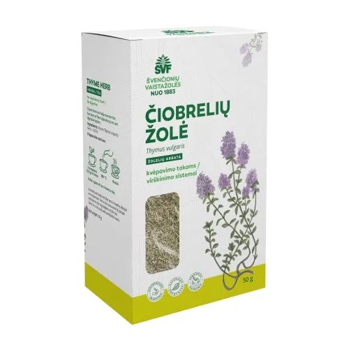 ŠVF žolelių arbata ČIOBRELIŲ ŽOLĖ, 50g