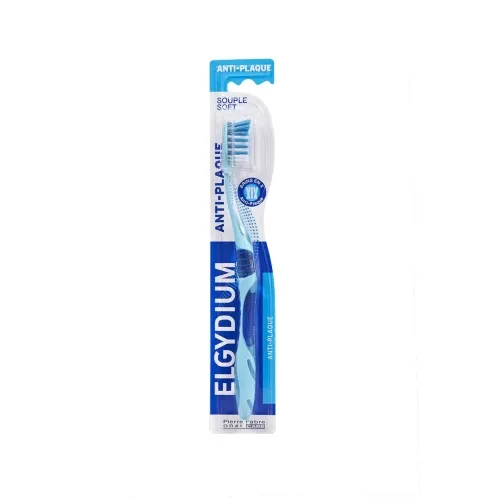 ELGYDIUM ANTI-PLAQUE Soft dantų šepetėlis, minkštas -  