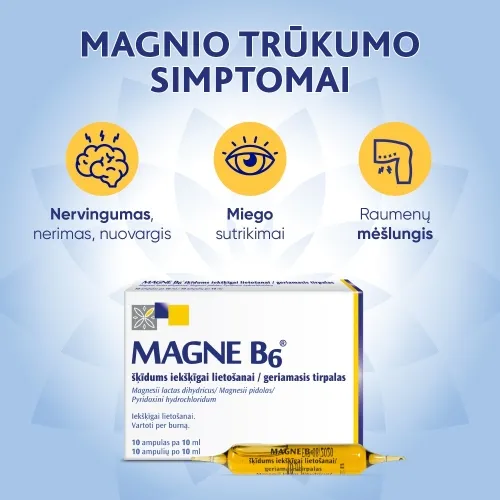 Magne B6 geriamasis tirpalas 10ml ampulėse N10 -  2