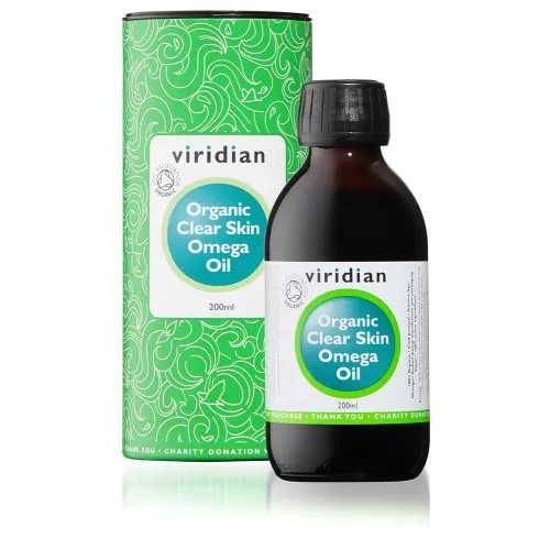 VIRIDIAN 100% ORGANIC CLEAR SKIN OMEGA OIL, 200ml -  