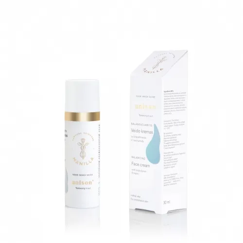 Product image of MANILLA balansuojantis veido kremas UNISON, 30ml