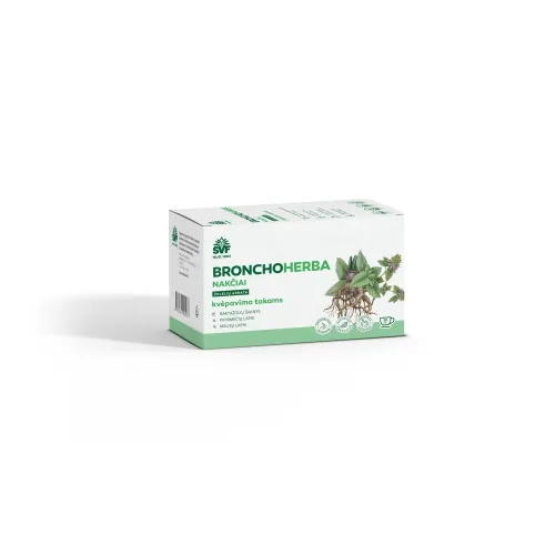ŠVF žolelių arbata BRONCHOHERBA NAKČIAI, 1.5g x N20