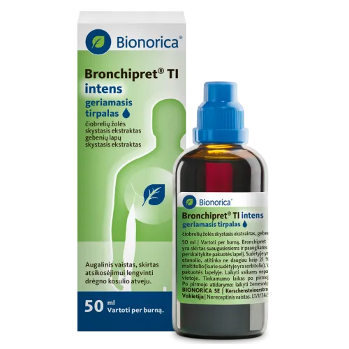 Product image of Bronchipret TI intens 490 mg/49 mg/ml geriamasis tirpalas 50ml N1