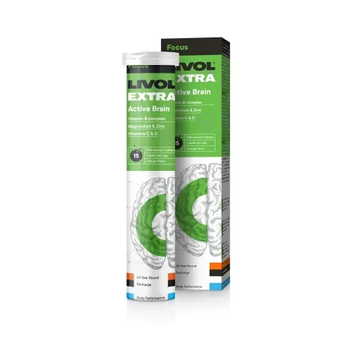 LIVOL EXTRA vitaminai Active Brain, 15 tabl. -  