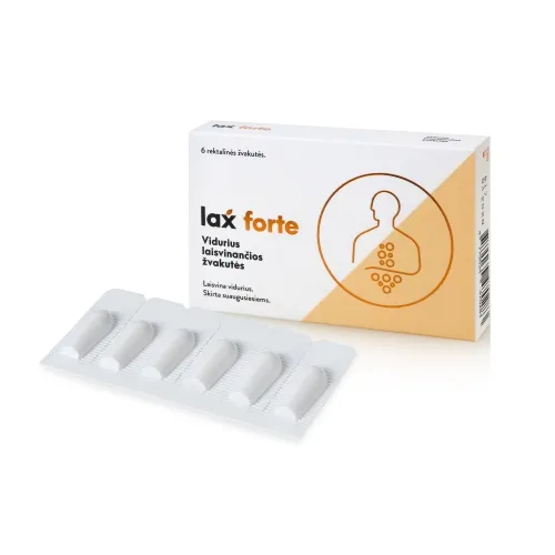 LAXFORTE rektalinės žvakutės, N6