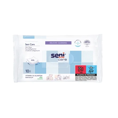 SENI Care drėgnos servetėlės N10 -  
