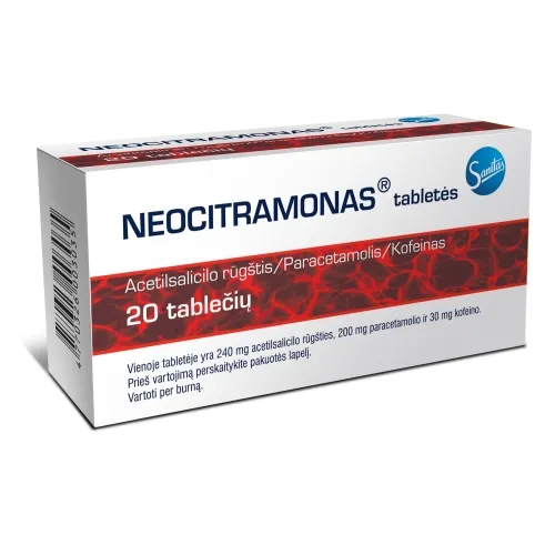 Neocitramonas tabletės N20