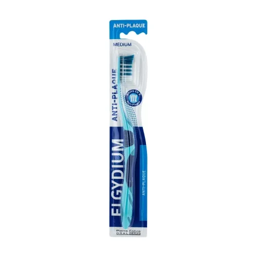 Product image of ELGYDIUM ANTI-PLAQUE Medium dantų šepetėlis, vidutinio minkštumo