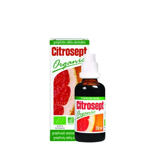 CITROSEPT ORGANIC greipfrutų sėklų ekstraktas, 20ml