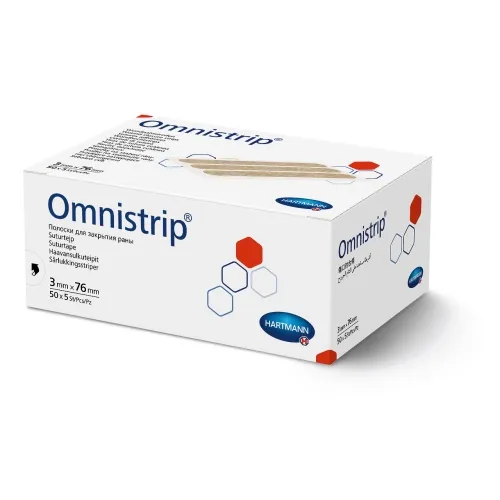 HARTMANN žaizdą užverianti juostelė OMNISTRIP, 3 x 76mm, N5