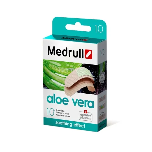 Medrull Aloe Vera pleistrai su augalų ekstraktu, 10 vnt. -  