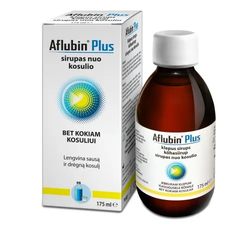 AFLUBIN PLUS sirupas nuo kosulio, 175ml