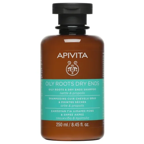 APIVITA šampūnas OILY ROOTS DRY ENDS, 250ml