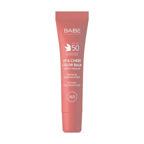 BABÉ apsauginis lūpų ir skruostų balzamas SPF50, PINK, 20ml