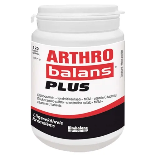 VITABALANS gliukozamino tabletės ARTHROBALANS PLUS, N120 -  