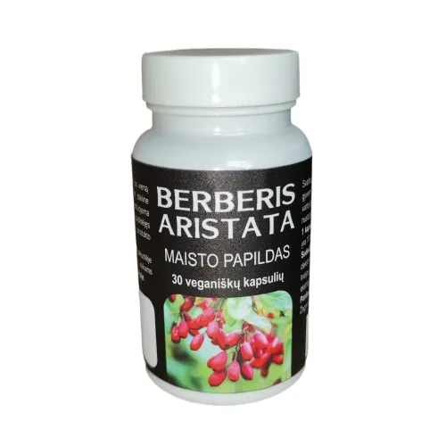 BERBERIS ARISTATA, veganiškos kapsulės N30