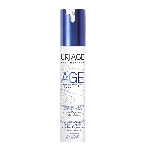 URIAGE naktinis veido kremas AGE PROTECT MULTI-ACTION DETOX, 40ml -  