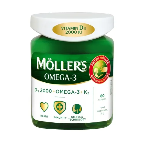 MÖLLER’S D VITAMIN EXTRA, 60 kapsulių -  