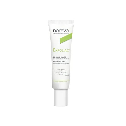 NOREVA toninis BB veido kremas šviesaus atspalvio EXFOLIAC, 30ml -  