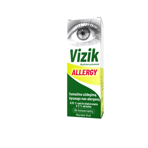 VIZIK akių lašai ALLERGY sumažinti uždegimą, 10ml
