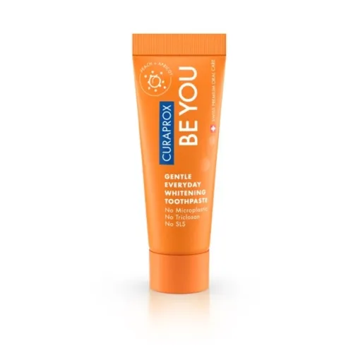 CURAPROX balinanti dantų pasta BE YOU, persikų, abrikosų ir mėtų, 10ml