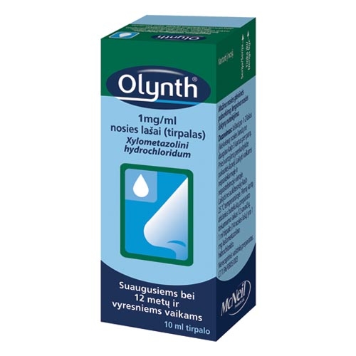 Product image of Olynth 1mg/ml nosies lašai, tirpalas 10ml