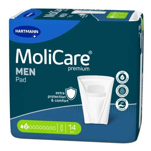 Product image of MOLICARE PREMIUM MEN PAD įklotai, 2 lašai 14vnt.