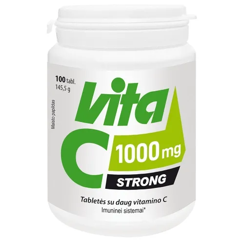 VITA C STRONG tabletės 1000mg N100