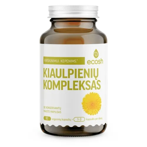 ECOSH Kiaulpienių kompleksas, ekstraktas ir milteliai,  90 kapsulių