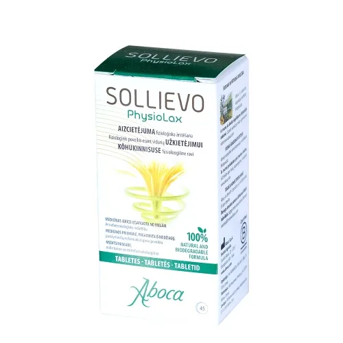 SOLLIEVO PhysioLax tabletės, N45 -  