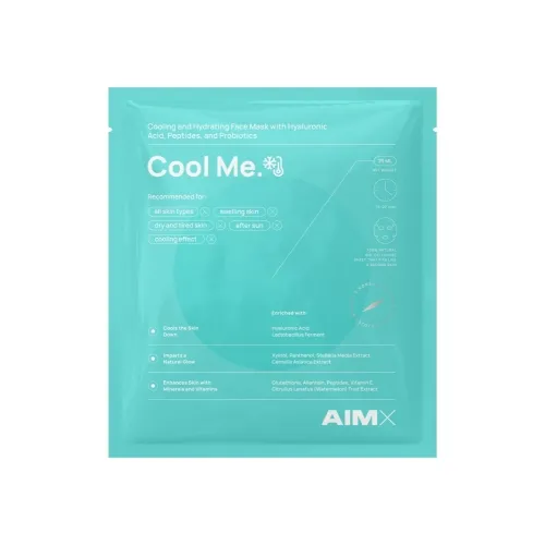 Drėkinanti lakštinė kaukė su vėsinančiu poveikiu AIMX 