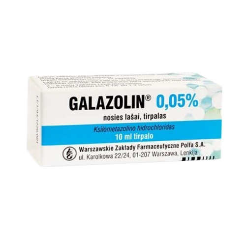 Product image of Galazolin 0.5mg/ml nosies lašai, tirpalas 10ml